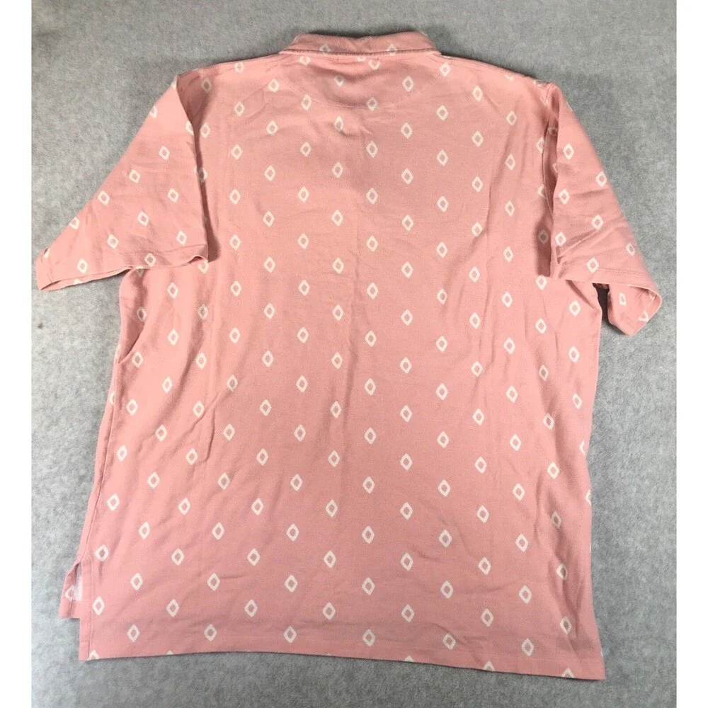 Vintage Polo Ralph Lauren Men's Pink Short Sleeve Cotton Polo Shirt - Size XXL
